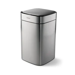 3.17 Gallon Stainless Steel Square Sensor Bin with SS Capped Lid