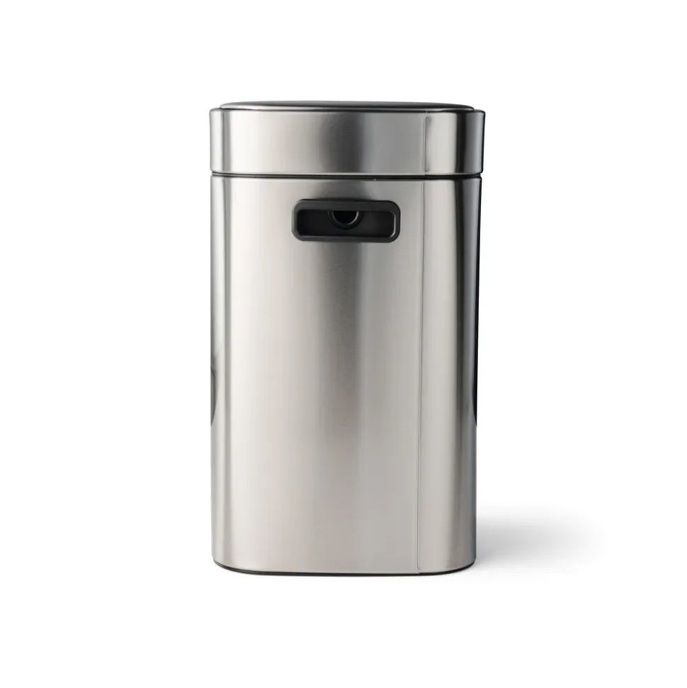 3.17 Gallon Stainless Steel Square Sensor Bin with SS Capped Lid