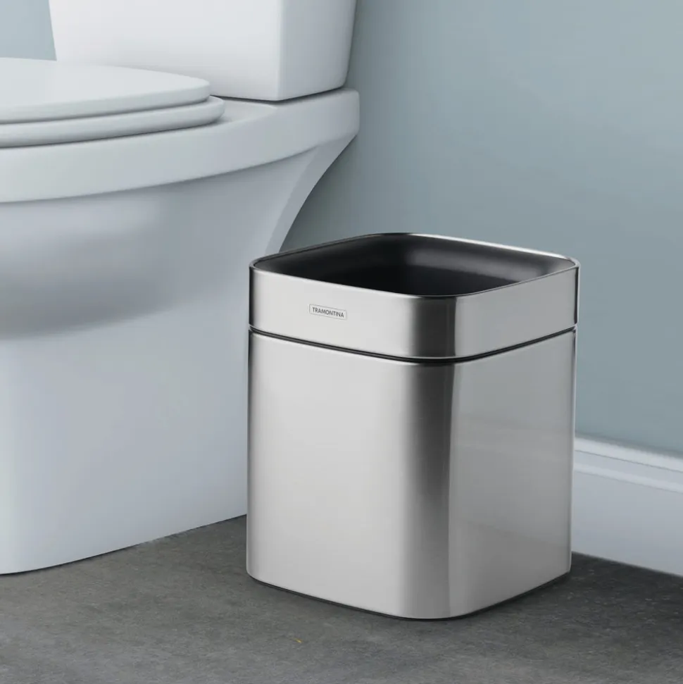 2.11 Gallon Stainless Steel Square Open Top Bin
