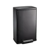 13 Gallon Stainless Steel Step Can with Soft Closing Lid - Charcoal Gray