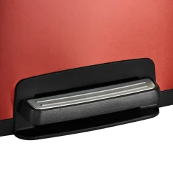 13 Gallon Stainless Steel Step Can with Soft Closing Lid - Red