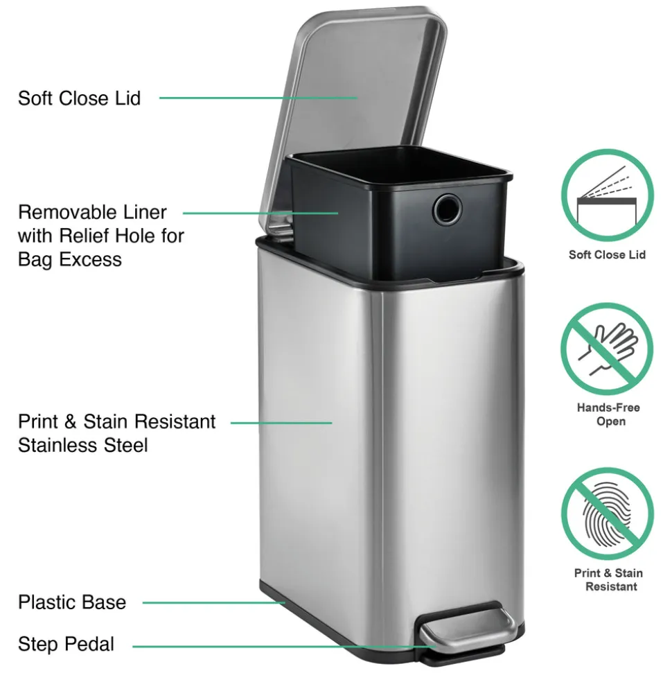 2 Gallon Step Cans - 2 Pack