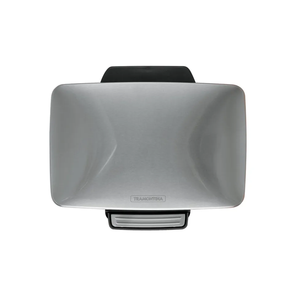 13 Gal. Step Can Rectangle Shape - Stainless Steel
