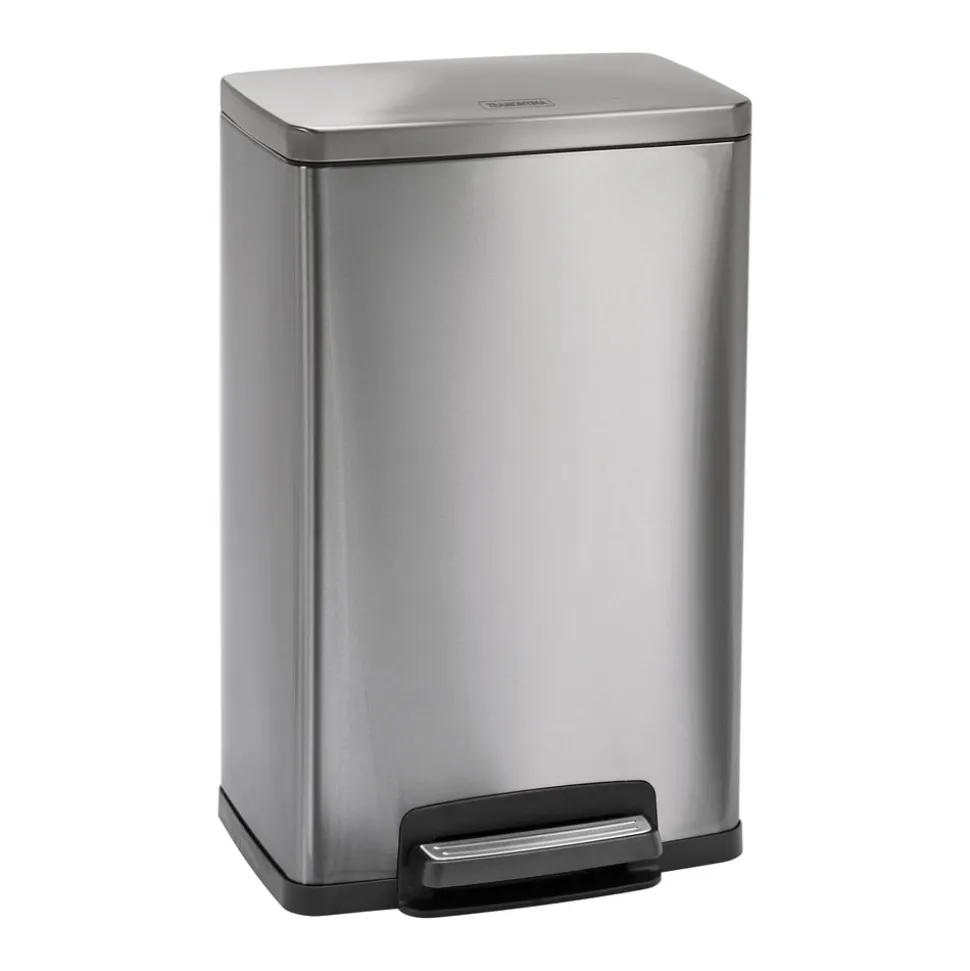 13 Gal. Step Can Rectangle Shape - Stainless Steel