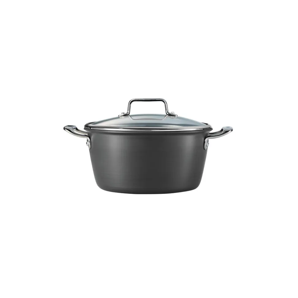 Gourmet 8 Piece Hard Anodized Aluminum Nonstick Cookware Set