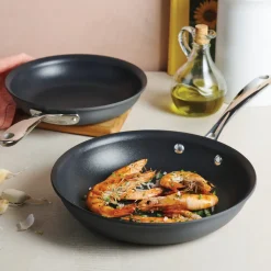 Hard Anodized Aluminum 2 Pack Fry Pan Set