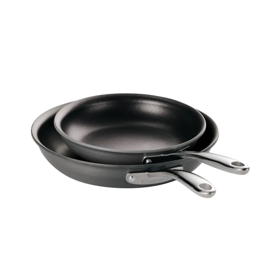 Hard Anodized Aluminum 2 Pack Fry Pan Set