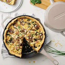 9 Inch and 12 Inch Enamel Cast Iron Skillet Set