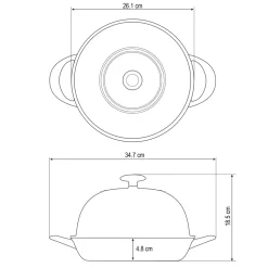 9.5 Inch Cast Iron Bread Oven