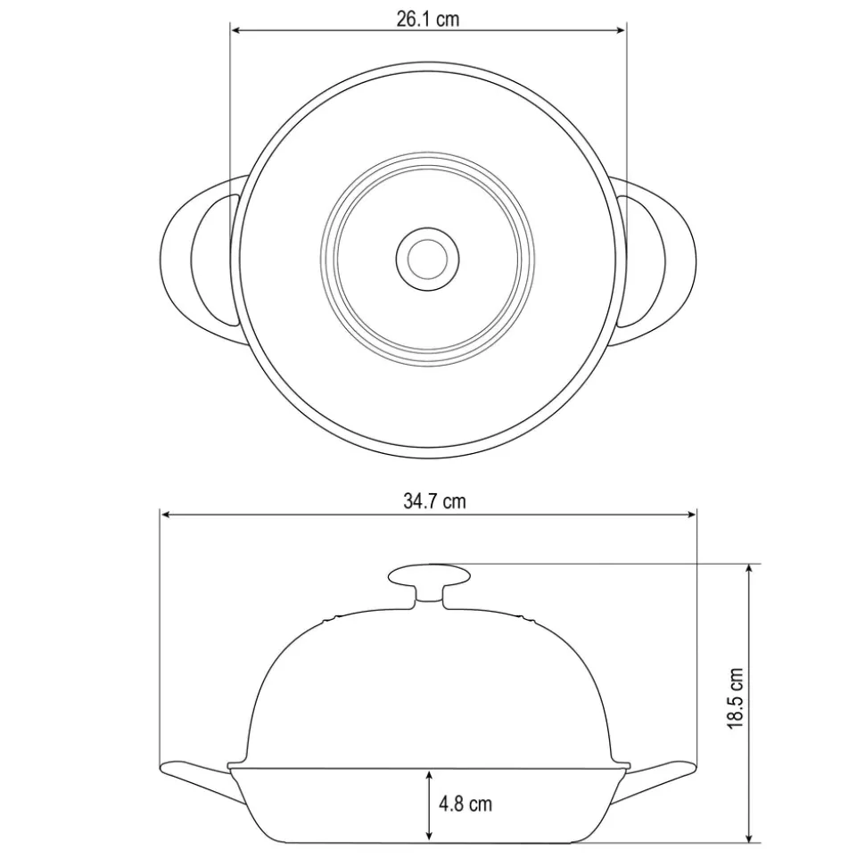 9.5 Inch Cast Iron Bread Oven