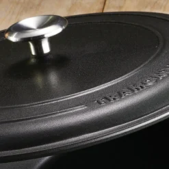 12.5 Inch Cast Iron Covered Skillet Pre-Seasoned