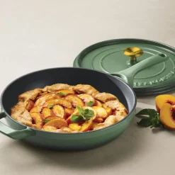 12 Inch Enameled Cast Iron Skillet with Lid