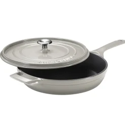 12 Inch Enameled Cast Iron Skillet with Lid