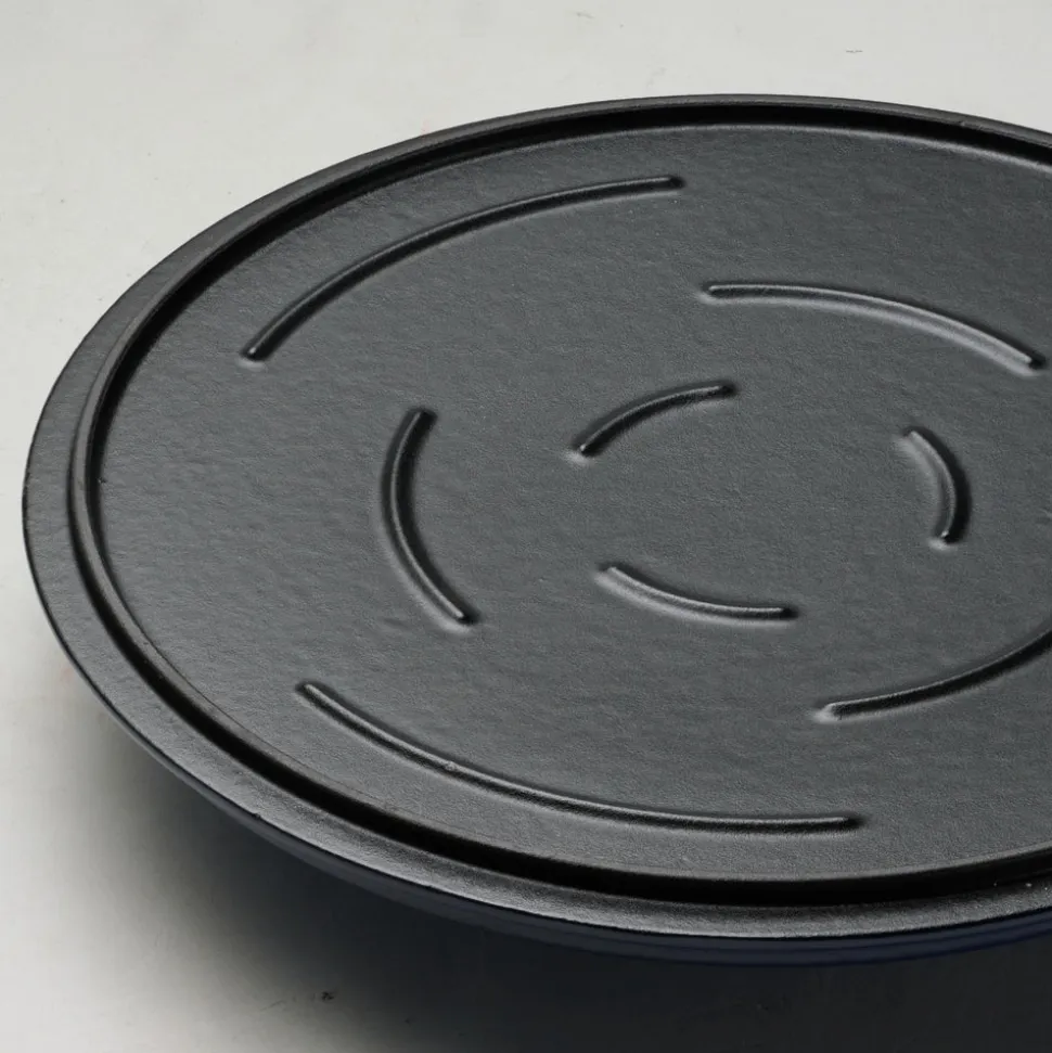 12 Inch Enameled Cast Iron Skillet with Lid