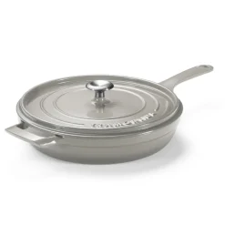 12 Inch Enameled Cast Iron Skillet with Lid