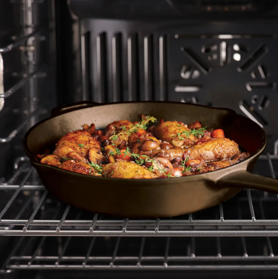 10 & 12-Inch Preseasoned Cast Iron Skillet - 2 Pack
