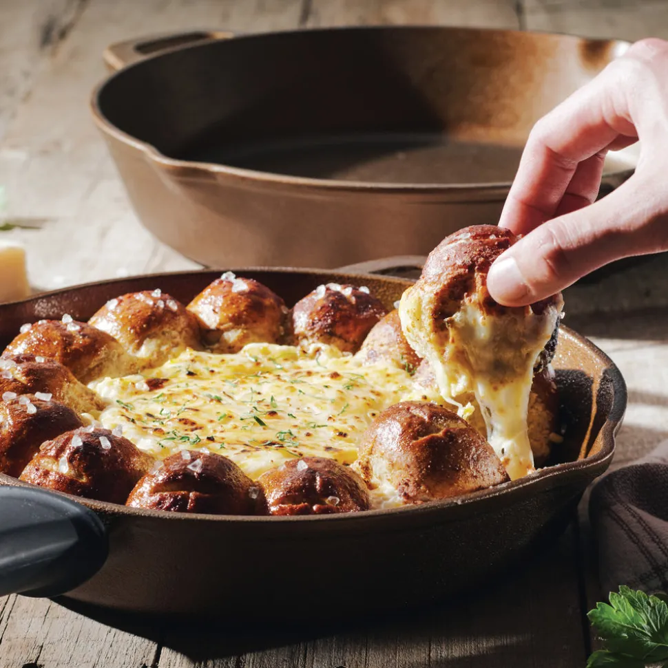 10 & 12-Inch Preseasoned Cast Iron Skillet - 2 Pack