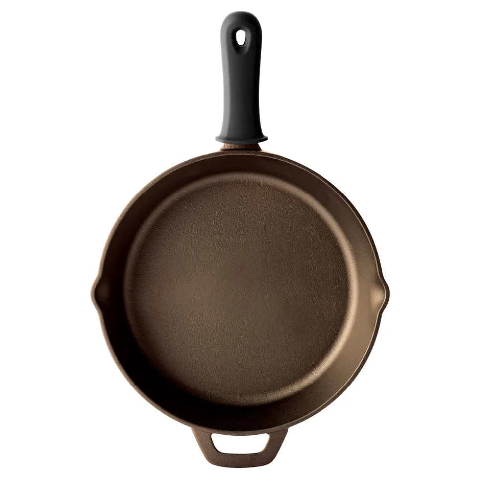 10 & 12-Inch Preseasoned Cast Iron Skillet - 2 Pack