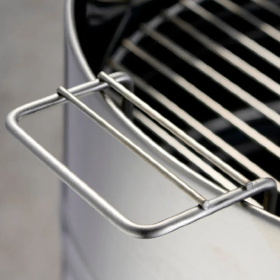 15.5 Inch Stainless Steel Round BBQ Charcoal Grill with Lid