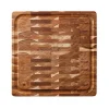 15.75 Inch x 15.75 Inch Teak Wood End-Grain Chopping Board