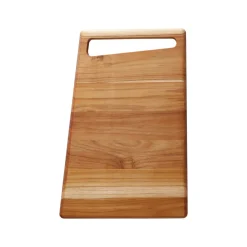 15.75 Inch x 10.5 Inch Teak Wood Rectangle Cutting Board with Groove