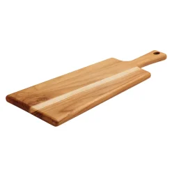 19 Inch x 7.5 Inch Teak Wood Rectangle Serving Board with Handle
