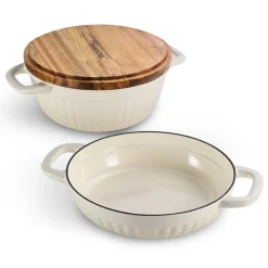 3-in-1 Enameled Cast Iron Multi-Oven with Trivet