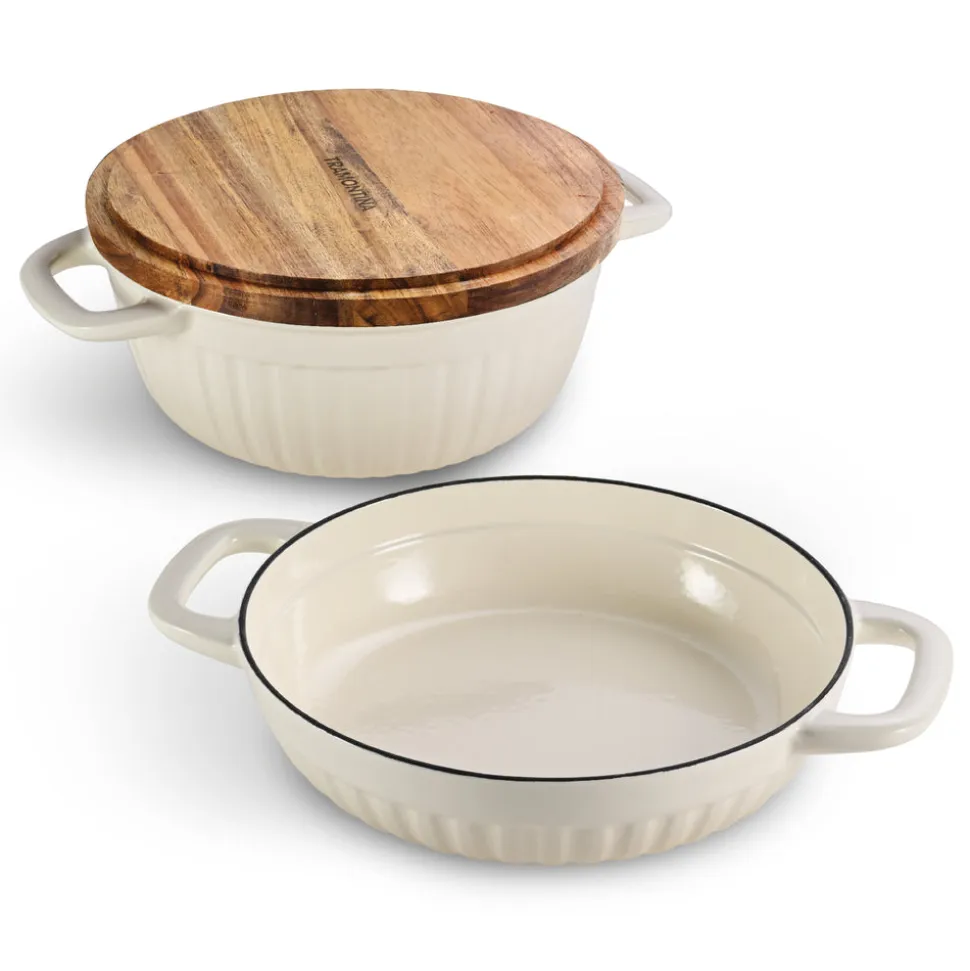 3-in-1 Enameled Cast Iron Multi-Oven with Trivet