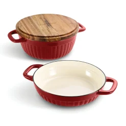3-in-1 Enameled Cast Iron Multi-Oven with Trivet