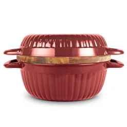 3-in-1 Enameled Cast Iron Multi-Oven with Trivet