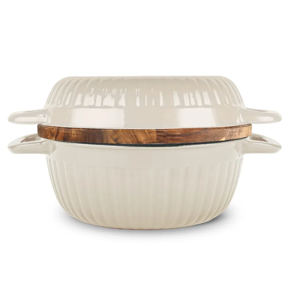 3-in-1 Enameled Cast Iron Multi-Oven with Trivet