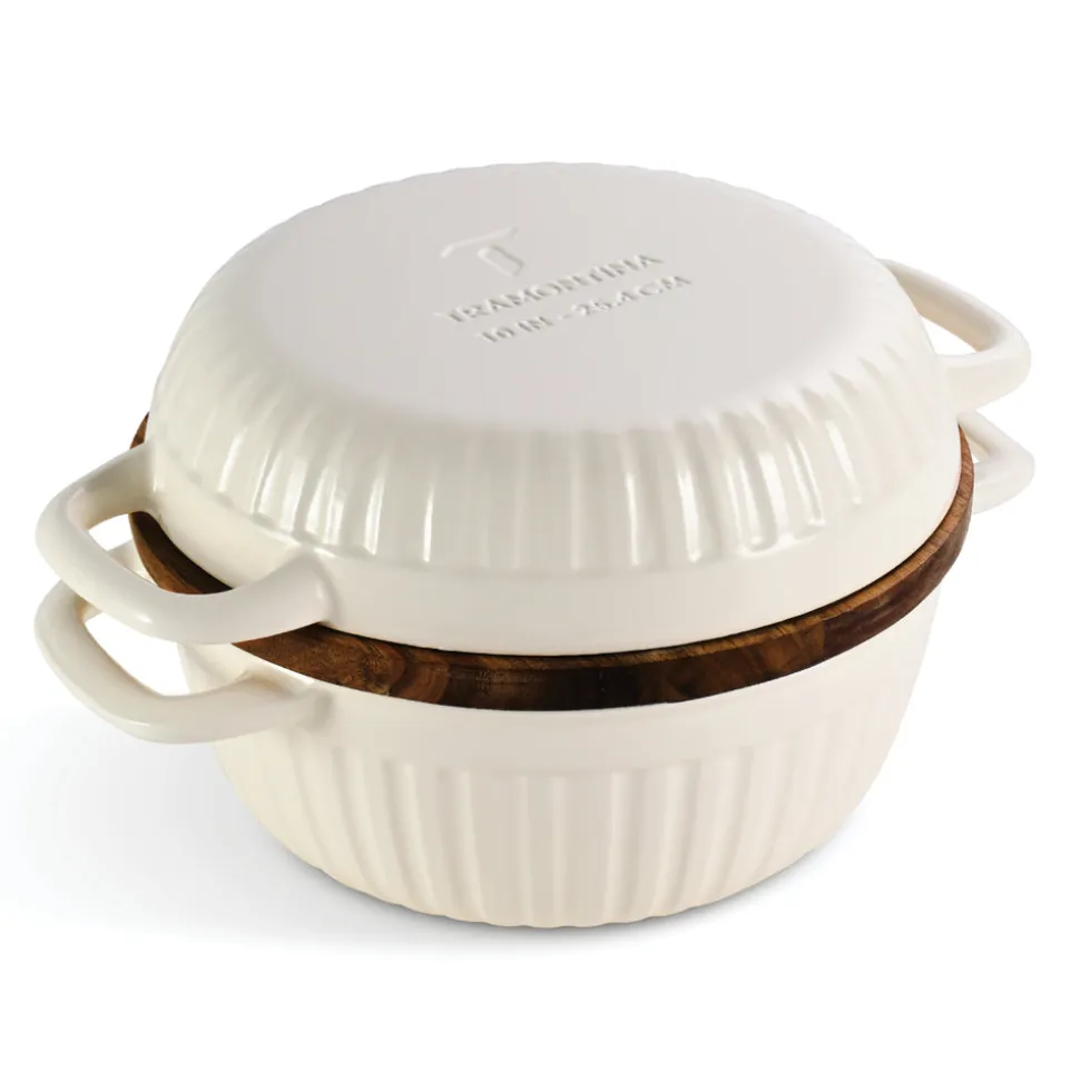 3-in-1 Enameled Cast Iron Multi-Oven with Trivet