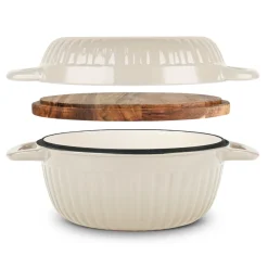 3-in-1 Enameled Cast Iron Multi-Oven with Trivet
