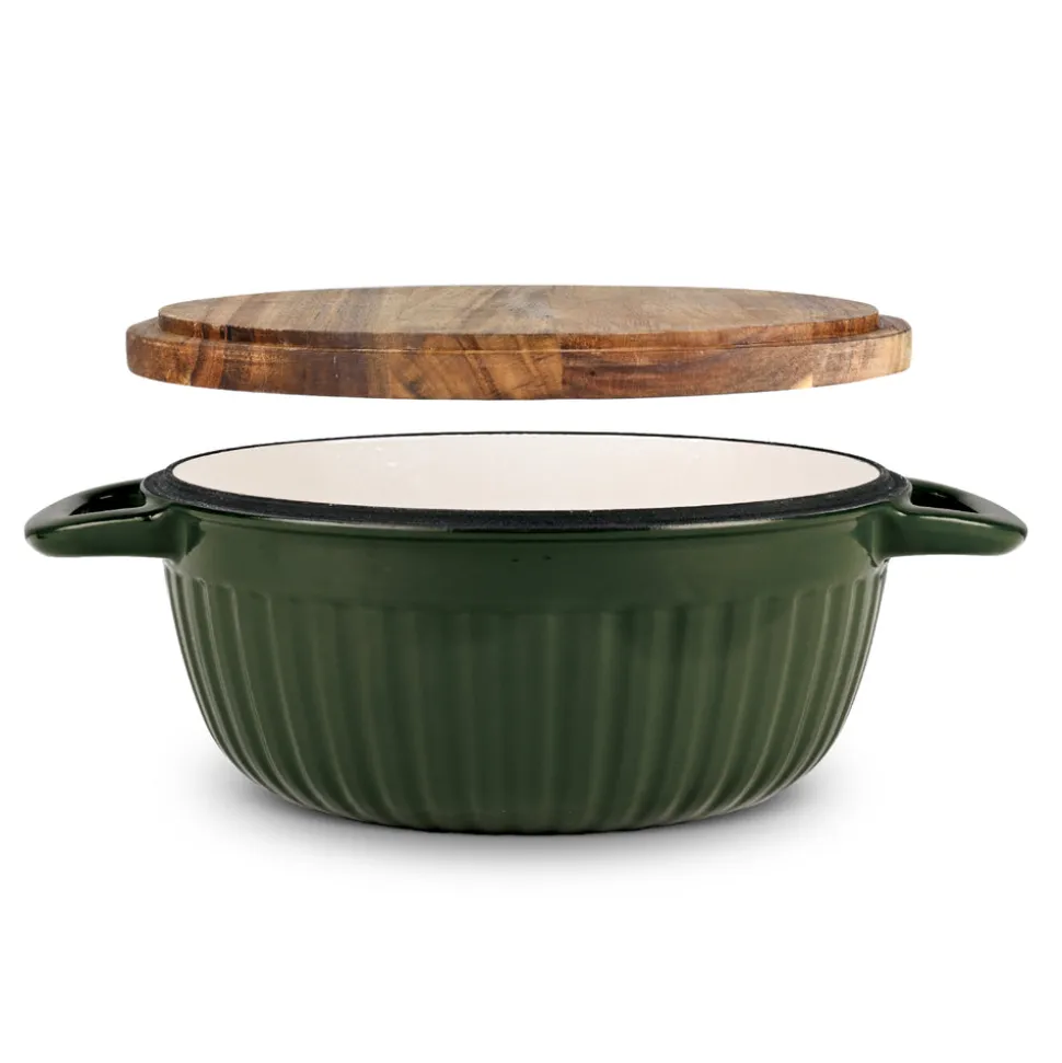 3-in-1 Enameled Cast Iron Multi-Oven with Trivet