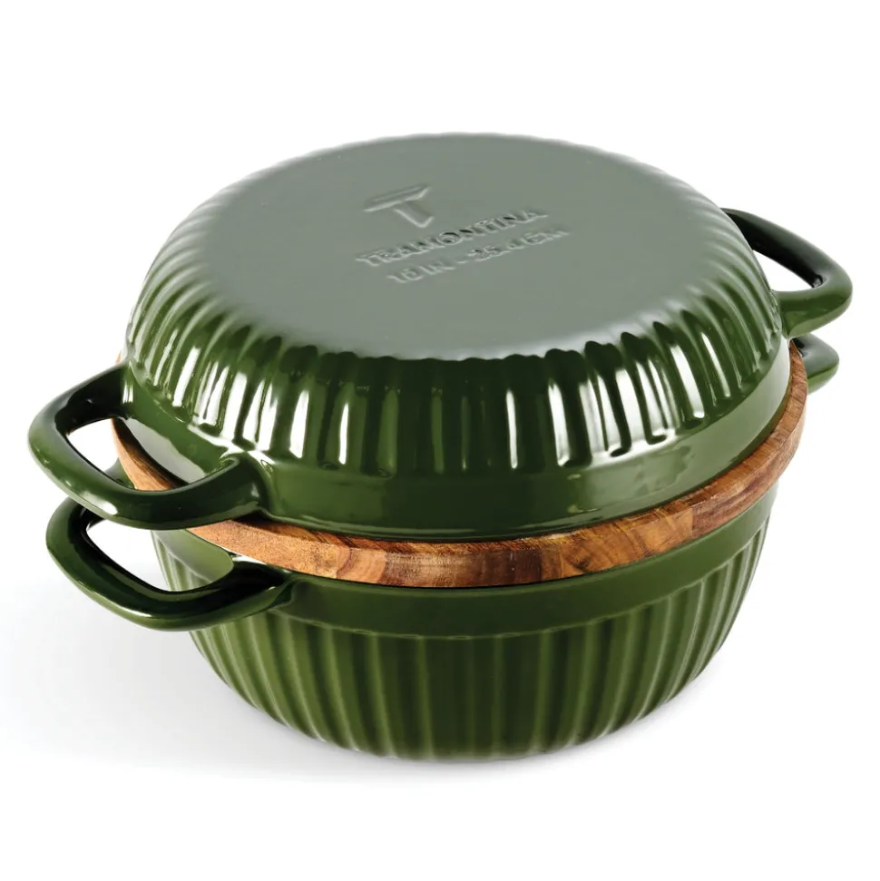 3-in-1 Enameled Cast Iron Multi-Oven with Trivet