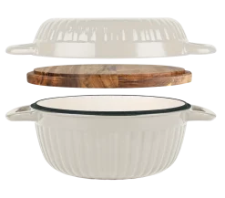 3-in-1 Enameled Cast Iron Multi-Oven with Trivet