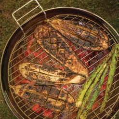 15.5 in Stainless Steel Round BBQ Charcoal Grill with Stand