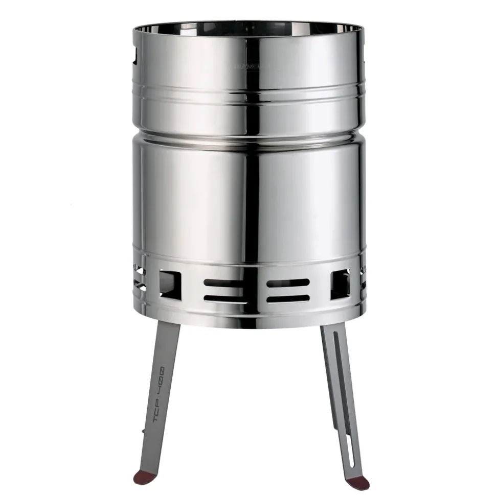 15.5 in Stainless Steel Round BBQ Charcoal Grill with Stand