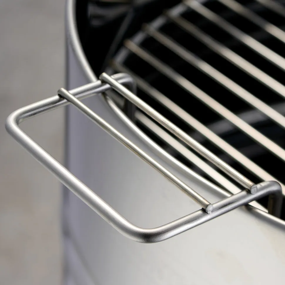 15.5 in Stainless Steel Round BBQ Charcoal Grill with Stand