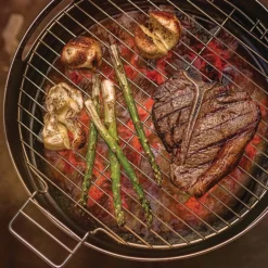 15.5 in Stainless Steel Round BBQ Charcoal Grill with Stand