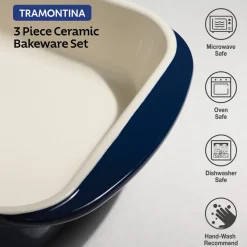 Mae 3 Piece Ceramic Bakeware Set