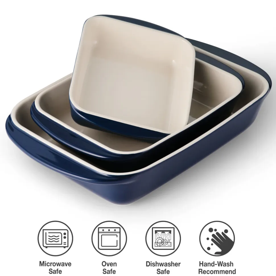 Mae 3 Piece Ceramic Bakeware Set
