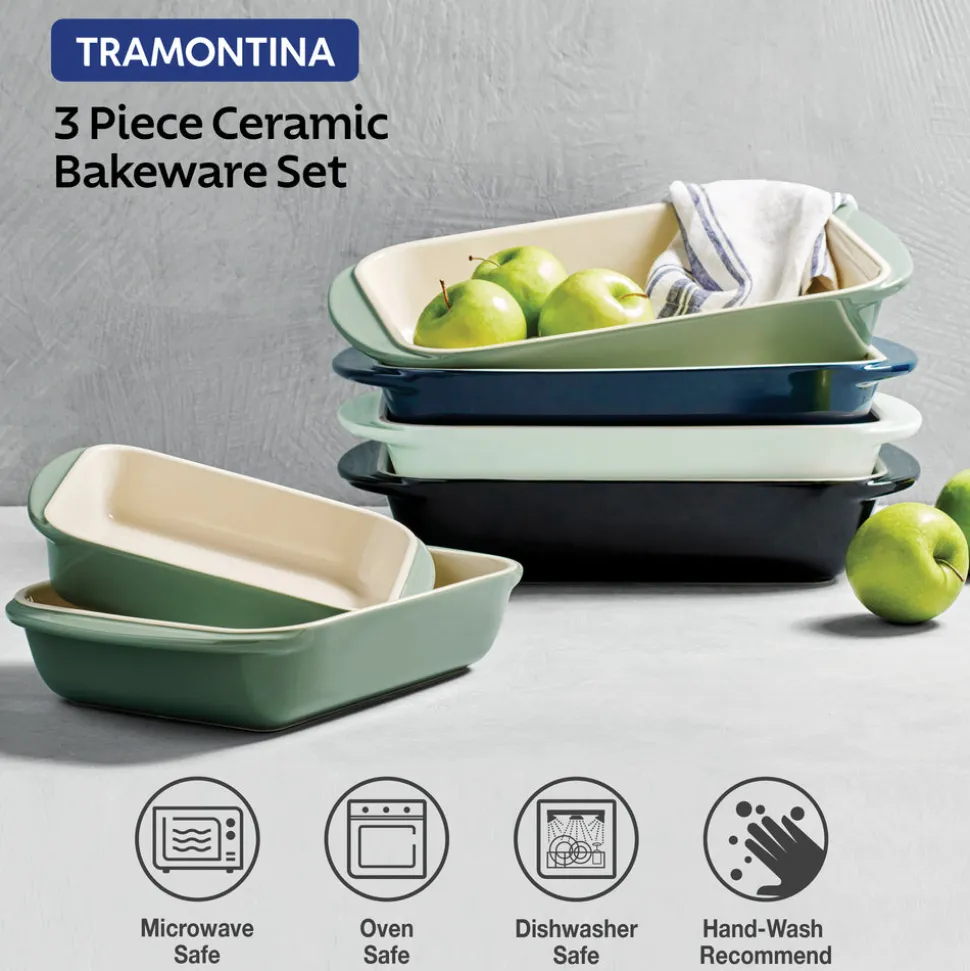 Mae 3 Piece Ceramic Bakeware Set