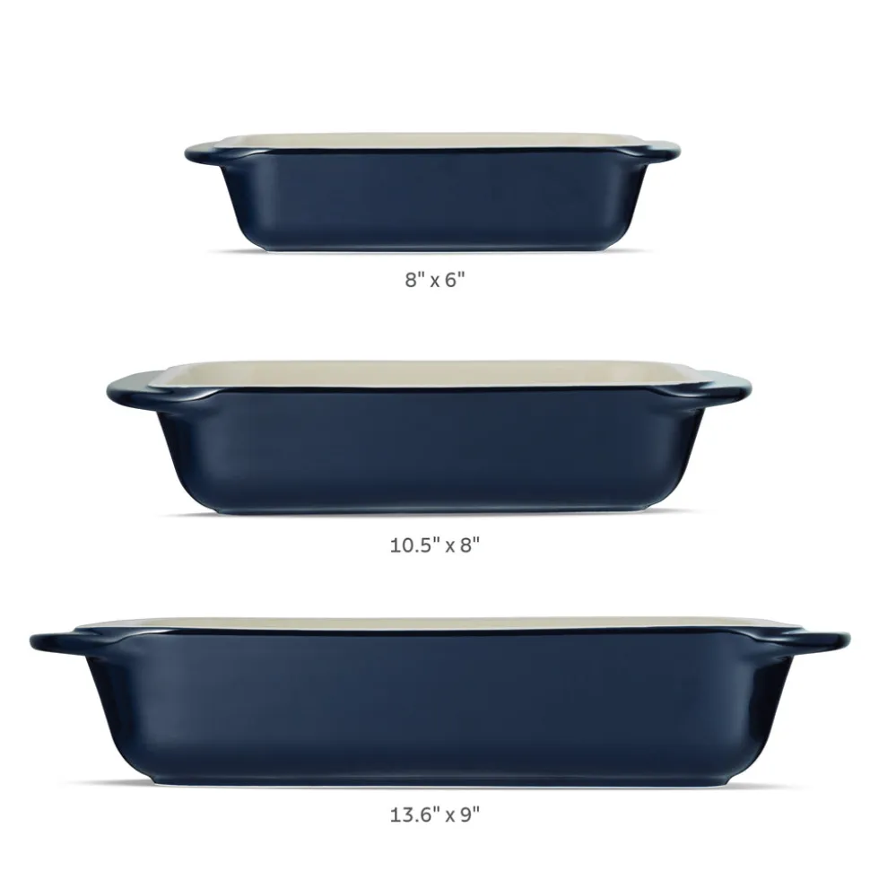 Mae 3 Piece Ceramic Bakeware Set