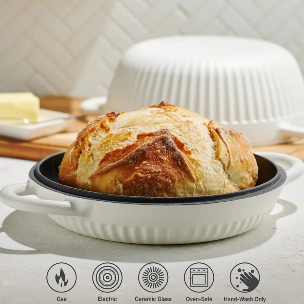 Mesa 2-Piece Enameled Cast Iron Multipurpose Bread Oven