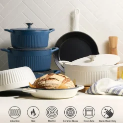 Mesa 2-Piece Enameled Cast Iron Multipurpose Bread Oven
