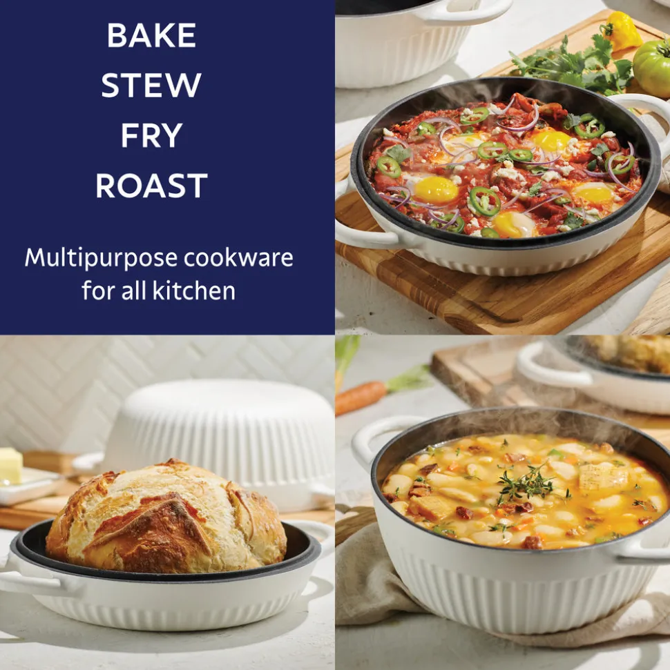 Mesa 2-Piece Enameled Cast Iron Multipurpose Bread Oven