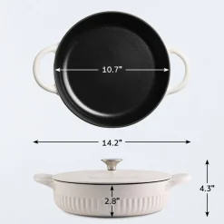 Mesa 3.5 Quart Enameled Cast Iron Braiser