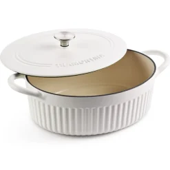 Mesa 5.5 Quart Enameled Cast Iron Oval Dutch Oven