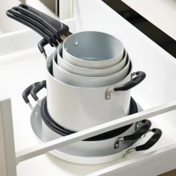 Nesting 11 Piece Ceramic Nonstick Cookware Set